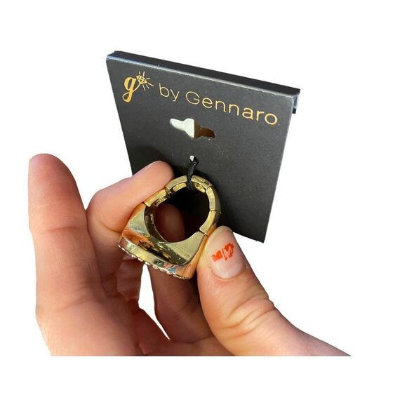 g by Gennaro Black Circle Shimmer Ring - Picture 4 of 7